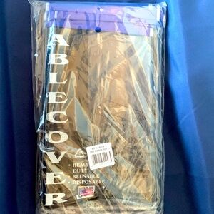 Black Plastic Table Covers 54”x108, set of 6.